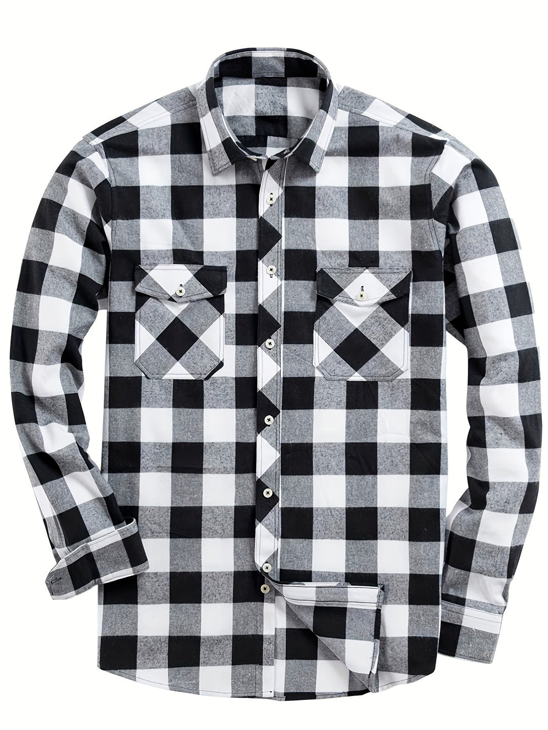 Checked Flannel Shirt for Men, Classic Style