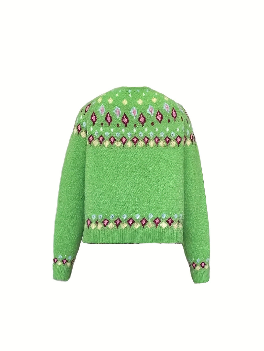 Nordic Patterned Cardigan for Women