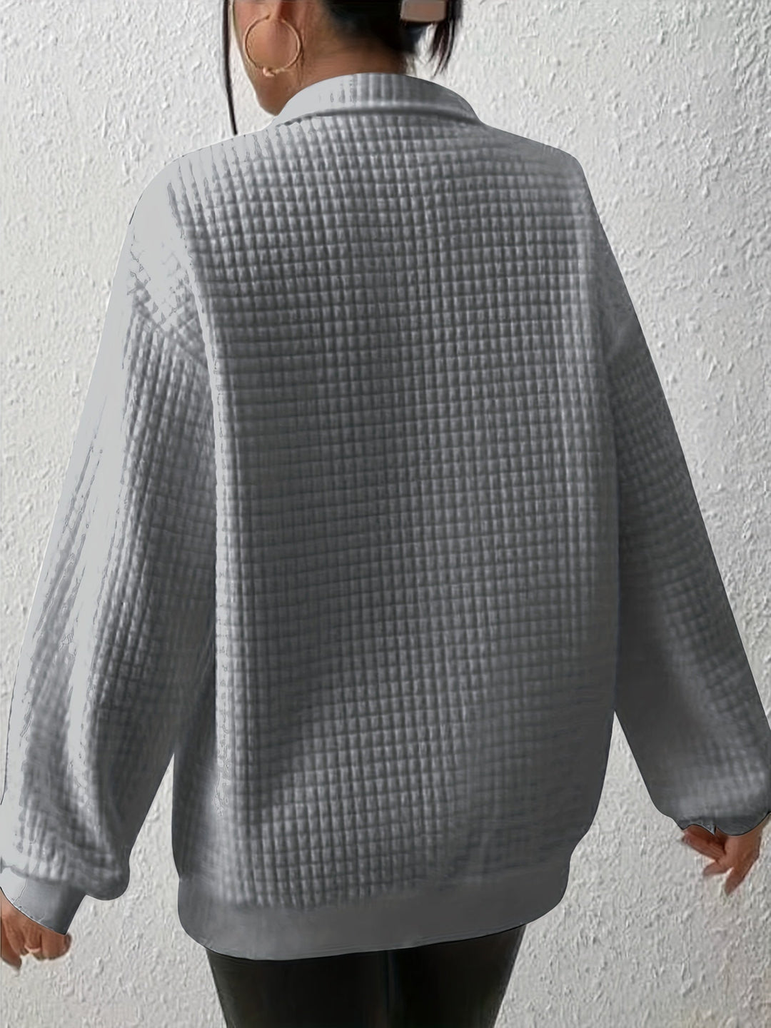 Quarter-Zip Pullover for Women, Relaxed Style