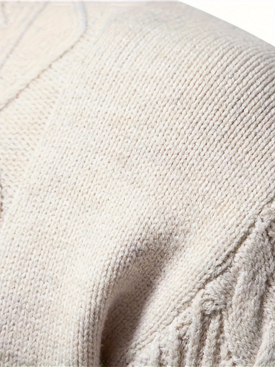 Men's Textured Colour-Block Sweater