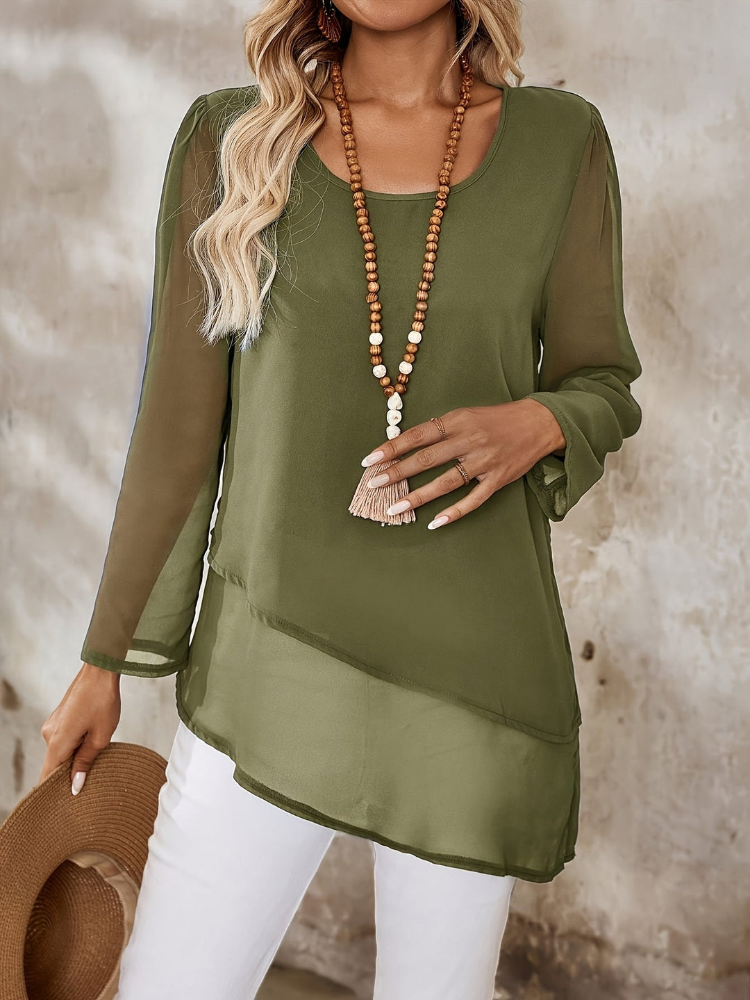 Layered Flowing Blouse for Women