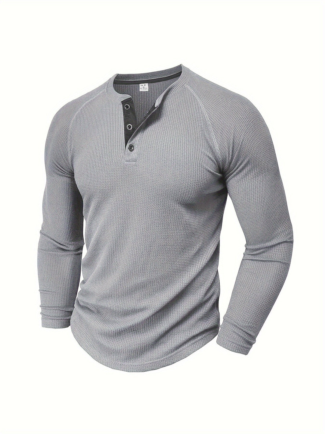 Button Henley Shirt, Men's Classic Fit