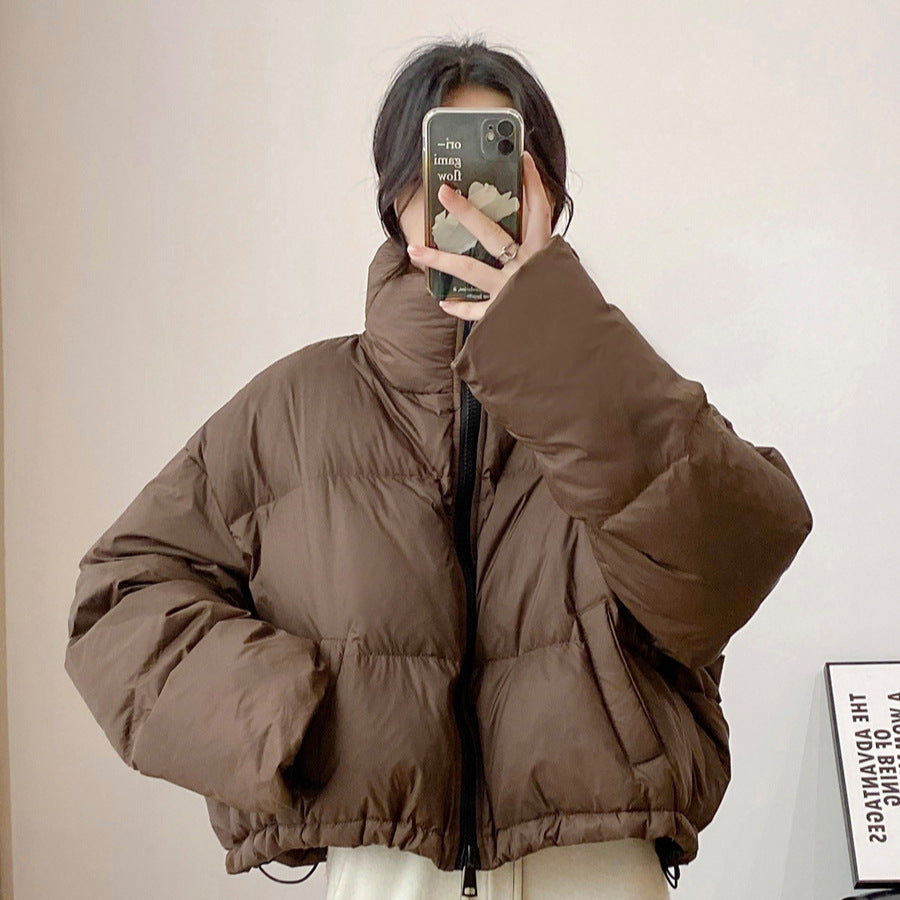 Women's Collared Cotton Puffer Jacket