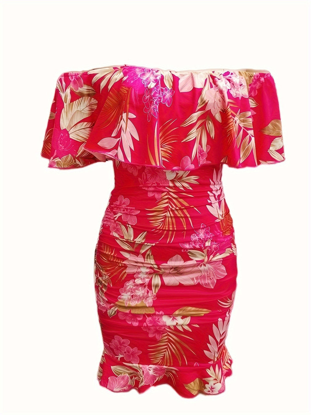 Women's Off-Shoulder Ruffle Dress