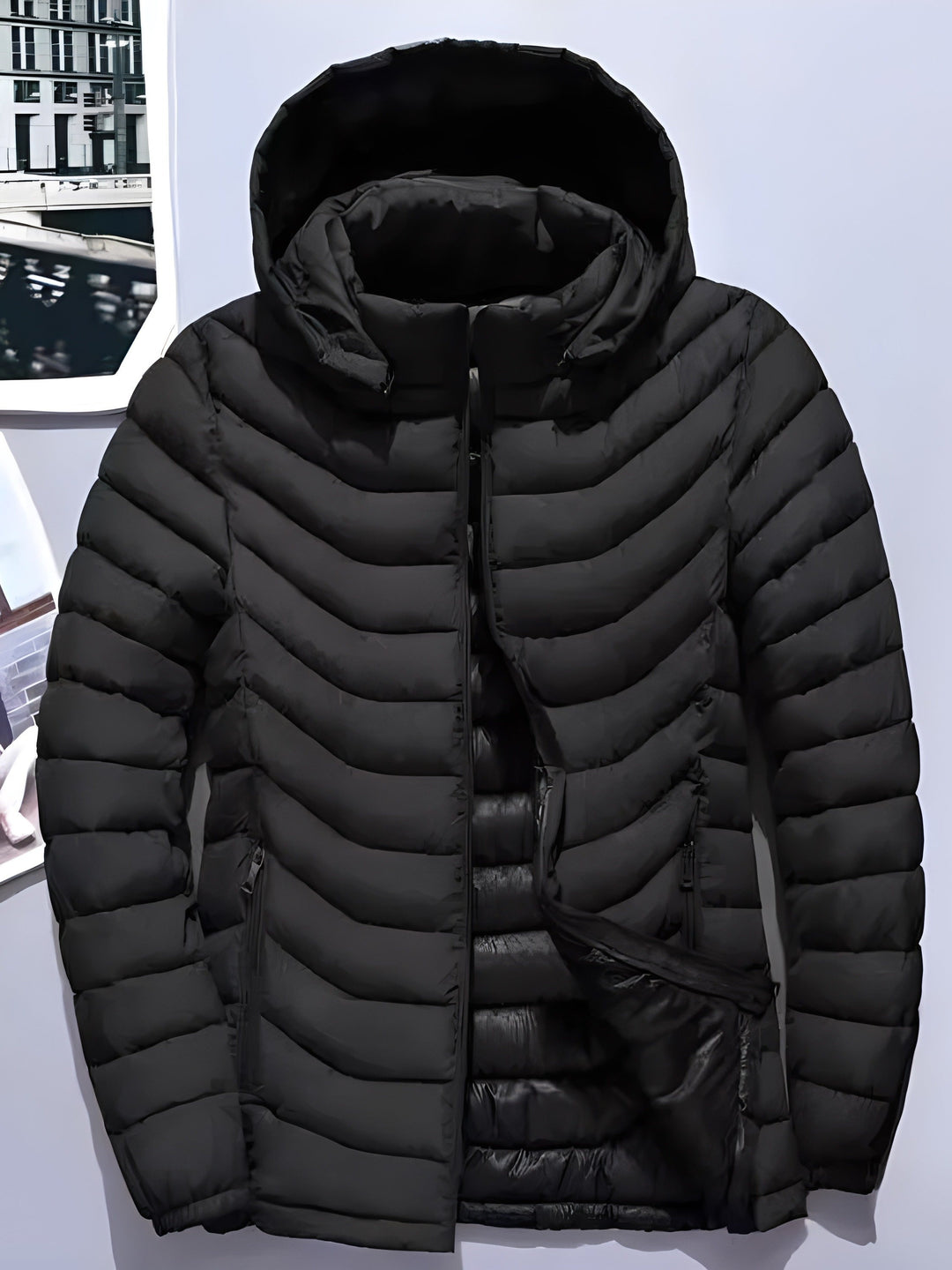 Men's Hooded Quilted Puffer Jacket