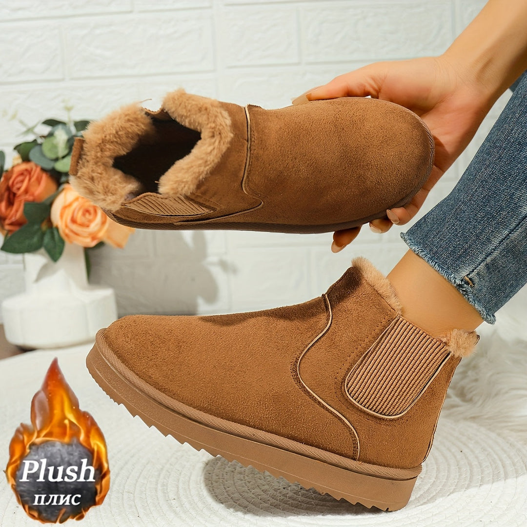 Platform Ankle Boots for Women, Cozy Style