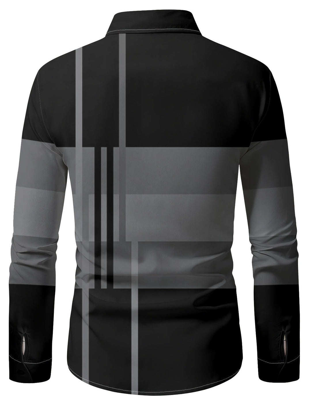 Men's Colour-Block Long-Sleeve Shirt