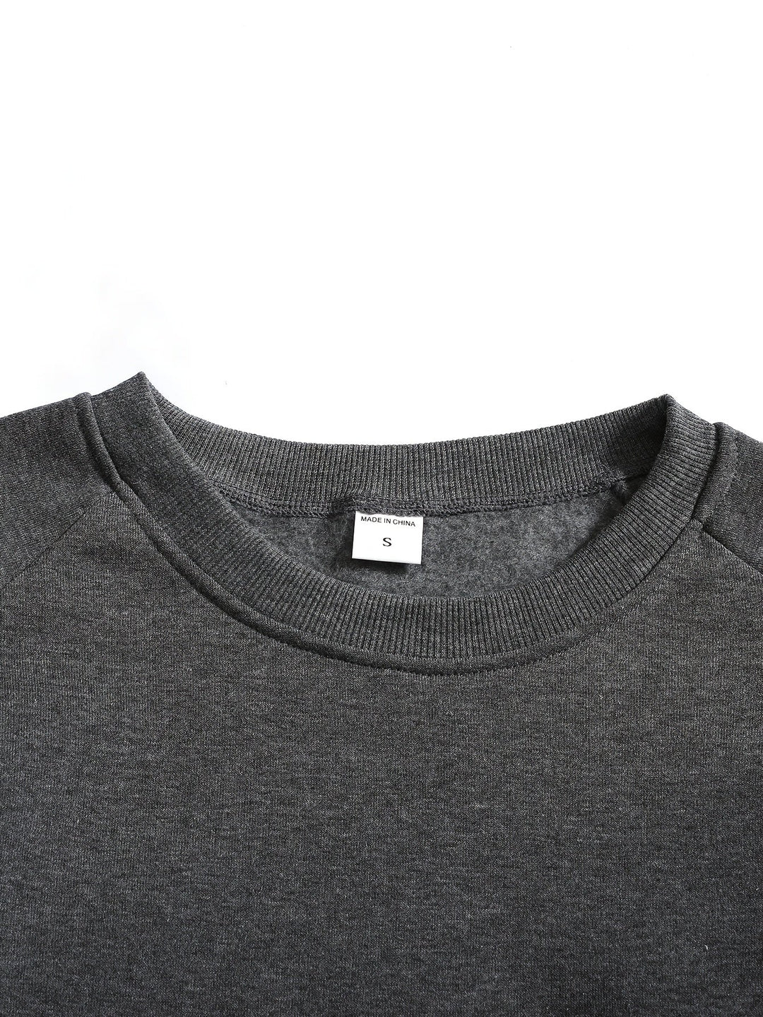 Classic Raglan Crew Neck Sweatshirt for Men
