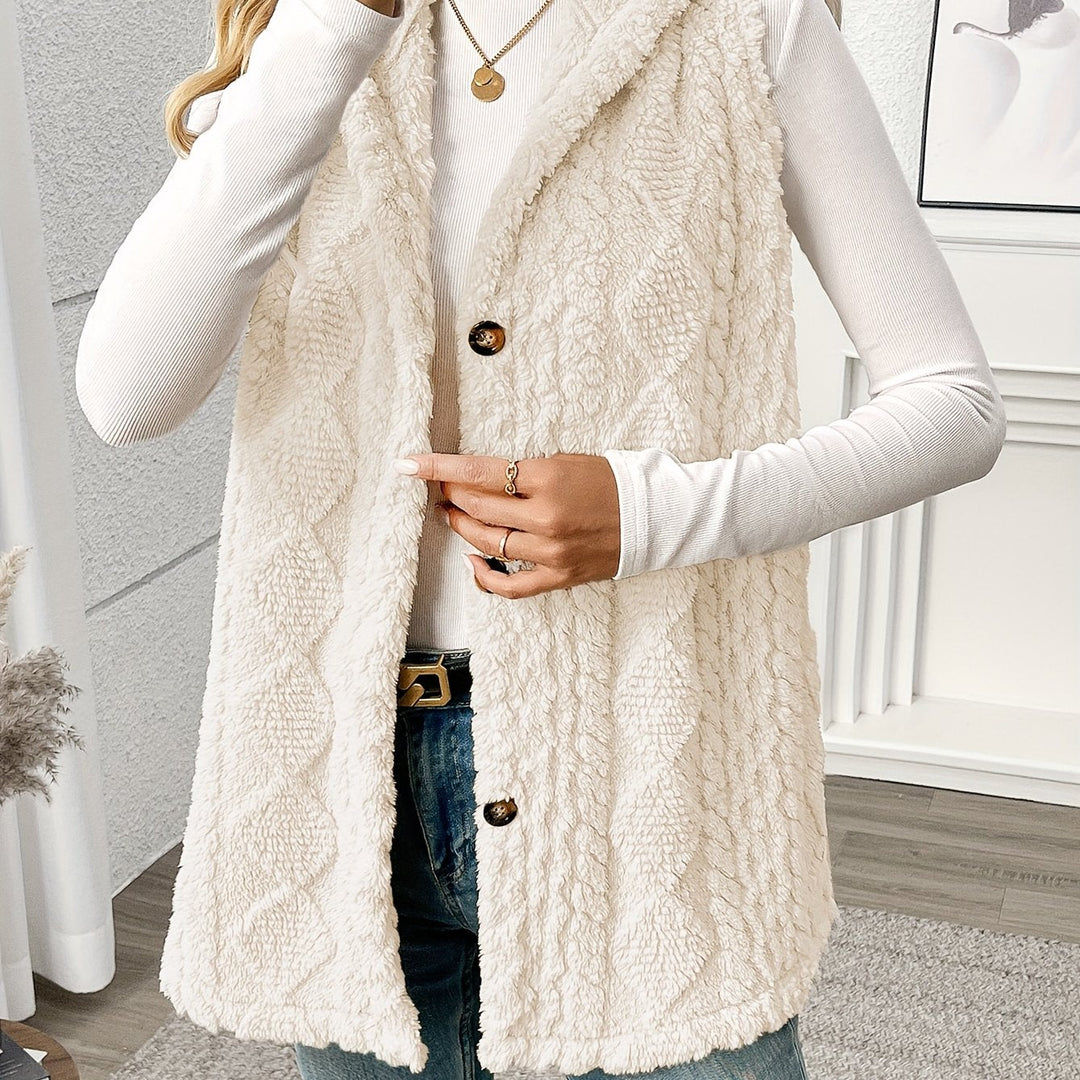 Cozy Hooded Sleeveless Vest for Women