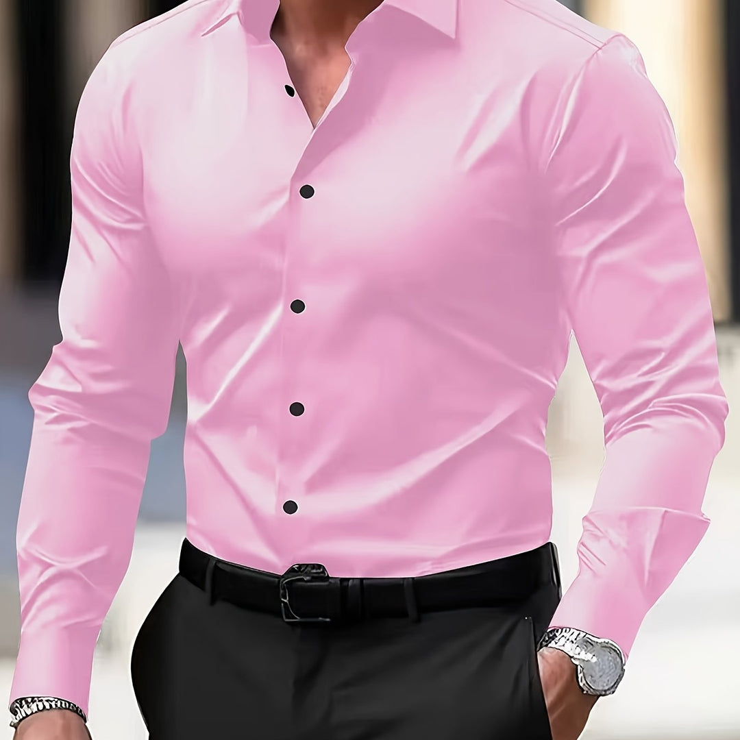 Long Sleeve Shirt for Men, Tailored Style