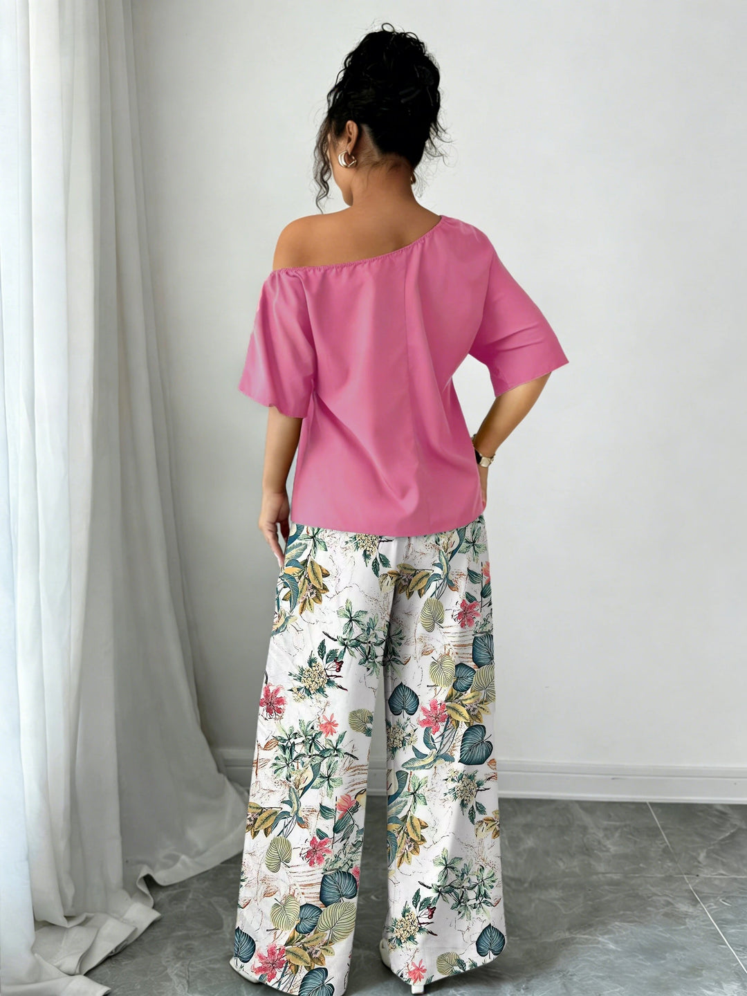 Off-Shoulder Two-Piece Set for Women