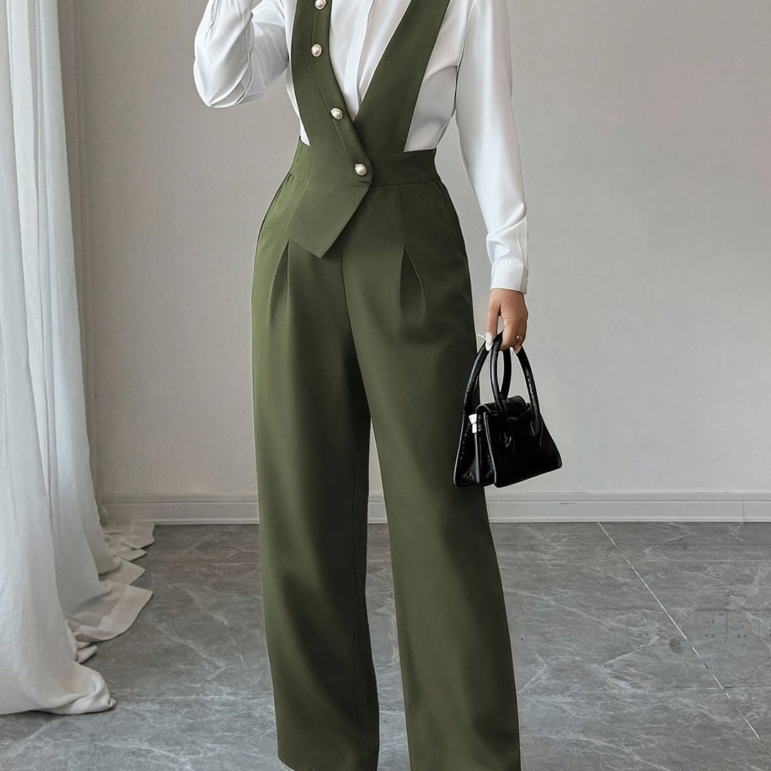 Wide-Leg Jumpsuit, Women's Tailored Fit