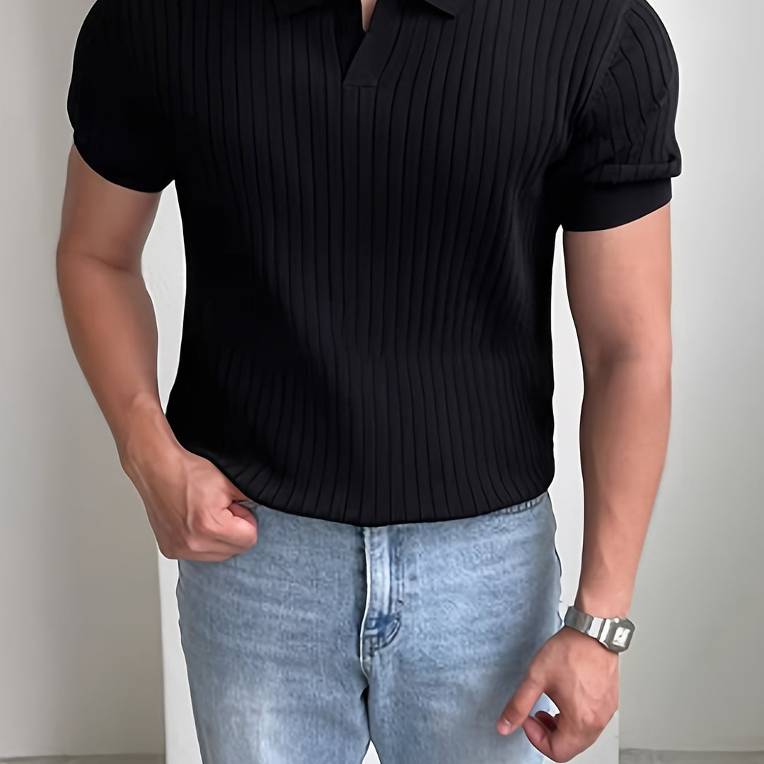 Textured Polo Shirt, Men's Refined Fit