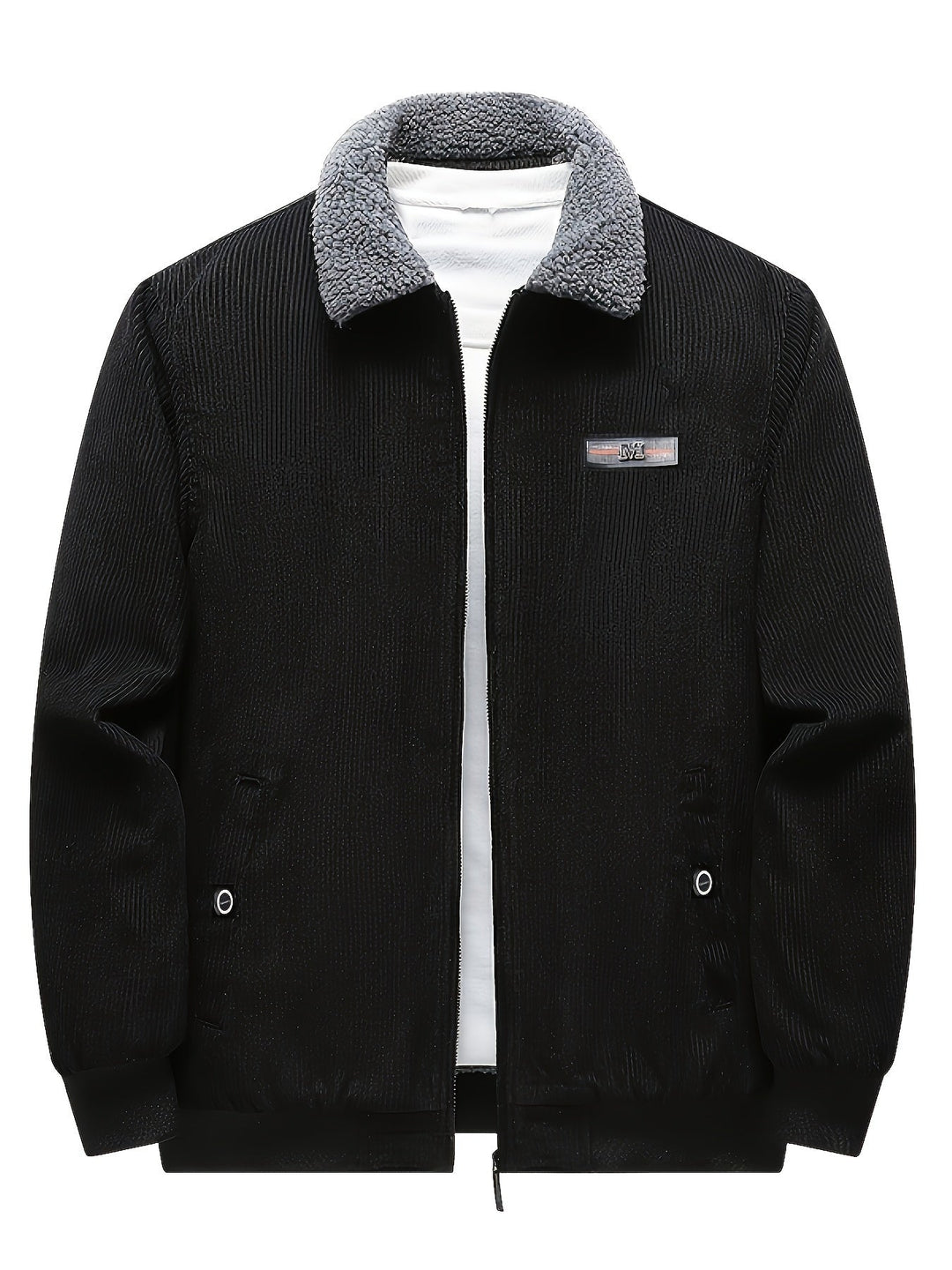 Cozy-Lined Workwear Jacket for Men