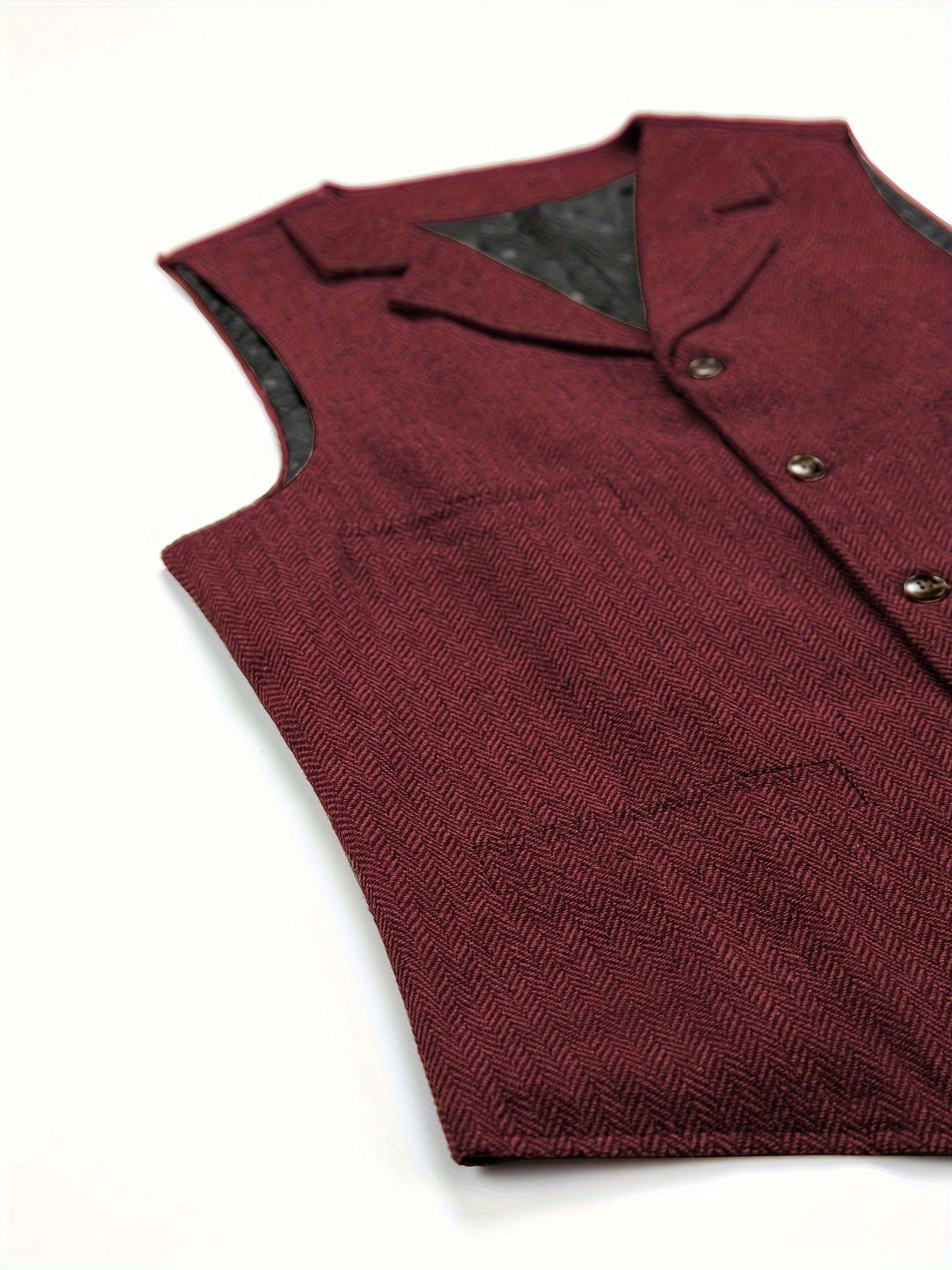 Heritage Herringbone Vest for Men, Plus Size