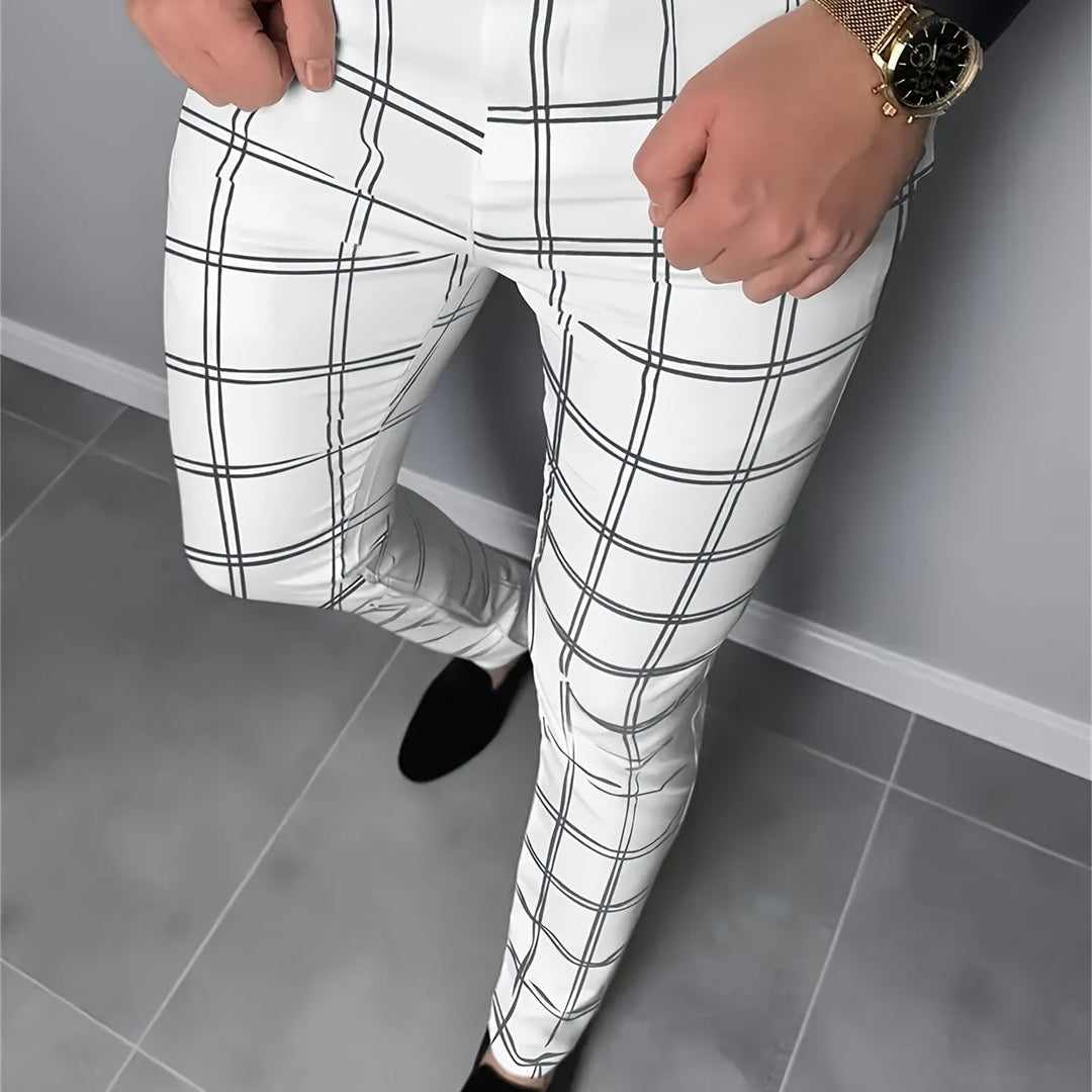 Refined Slim-Fit Trousers for Men, Plus Size