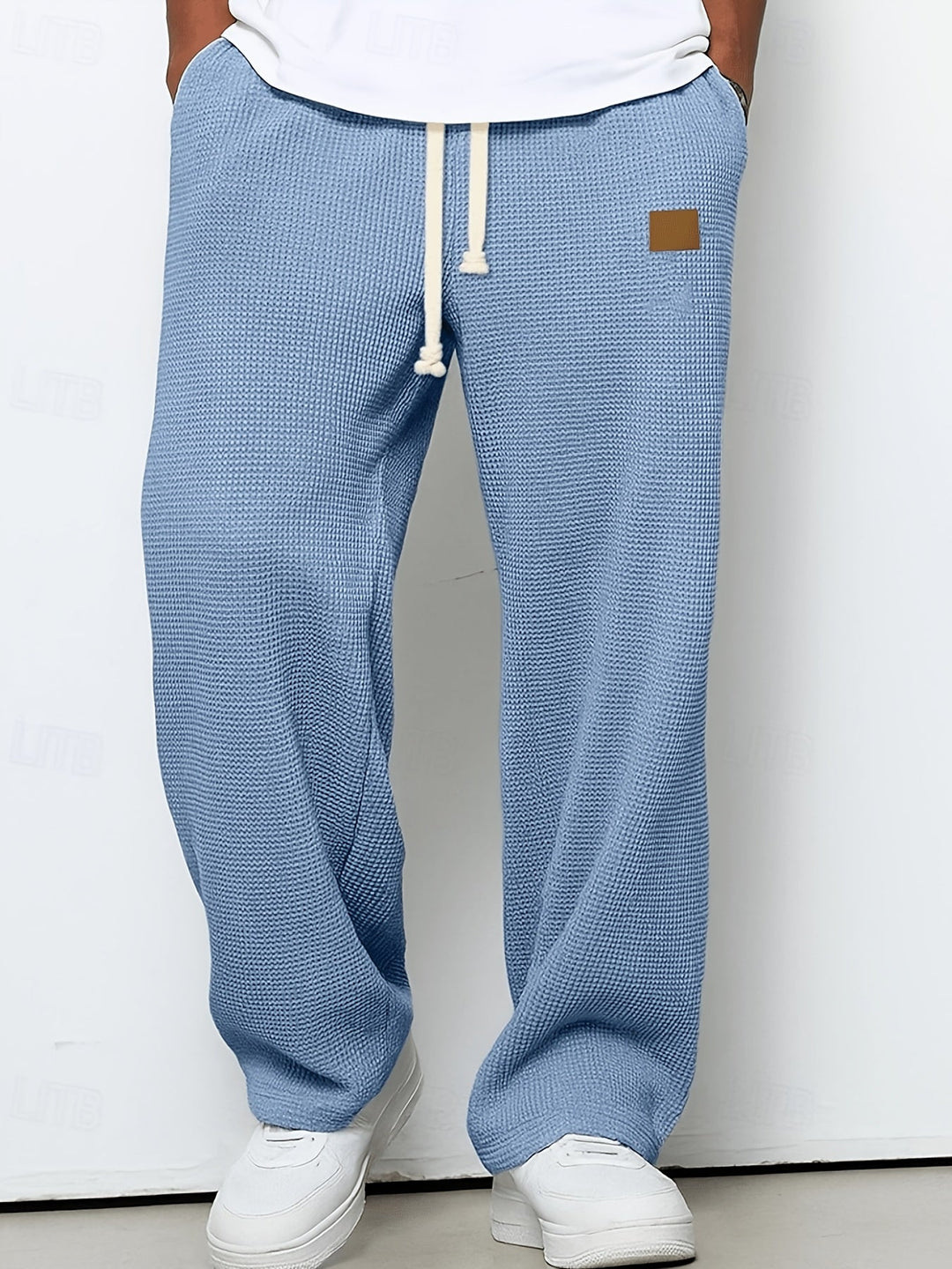 Relaxed Textured Pants for Men