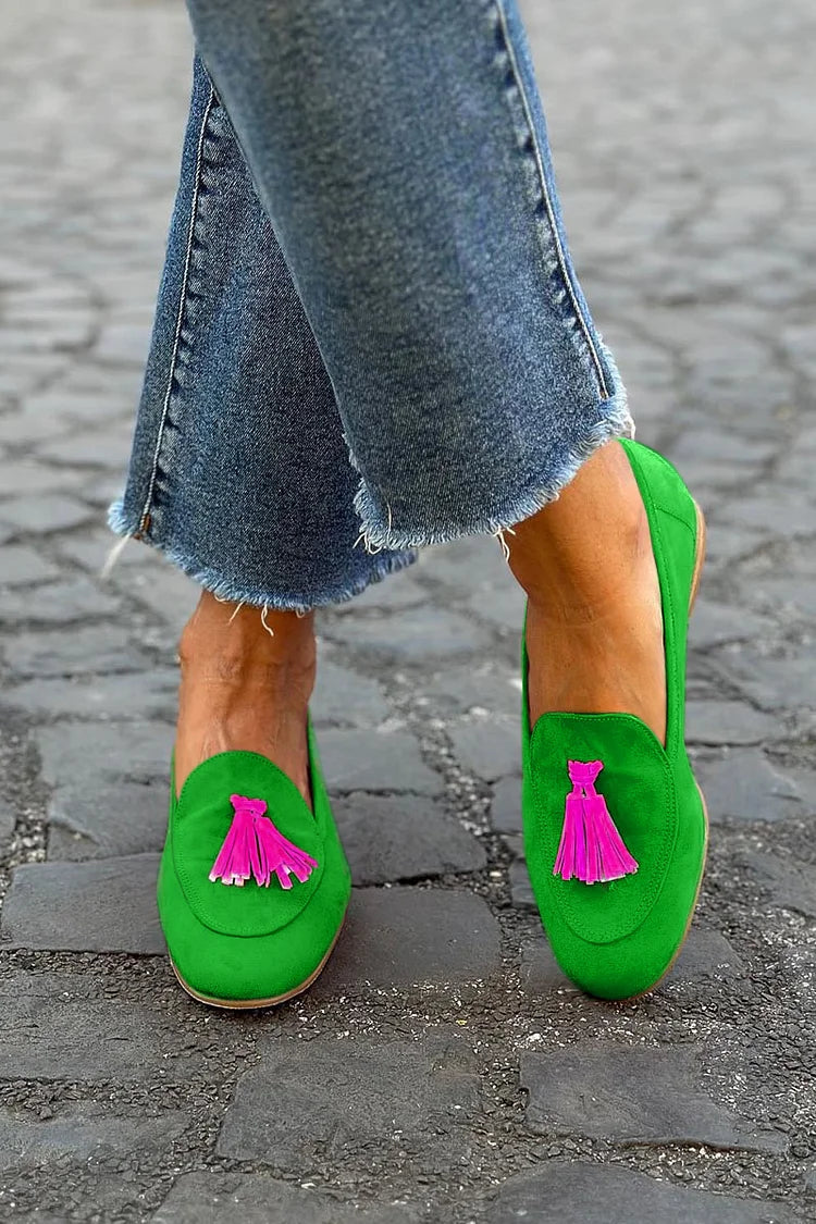 Classic Round Toe Tassel Loafer