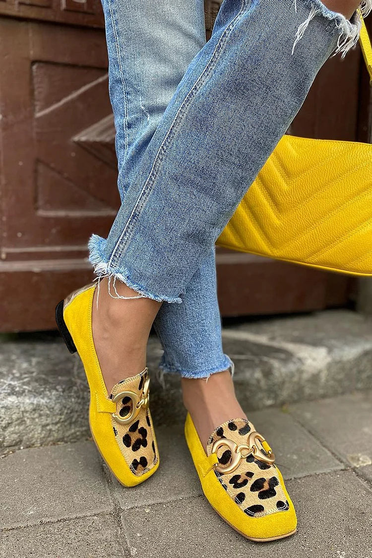 Leopard Print Loafers, Stylish Fit