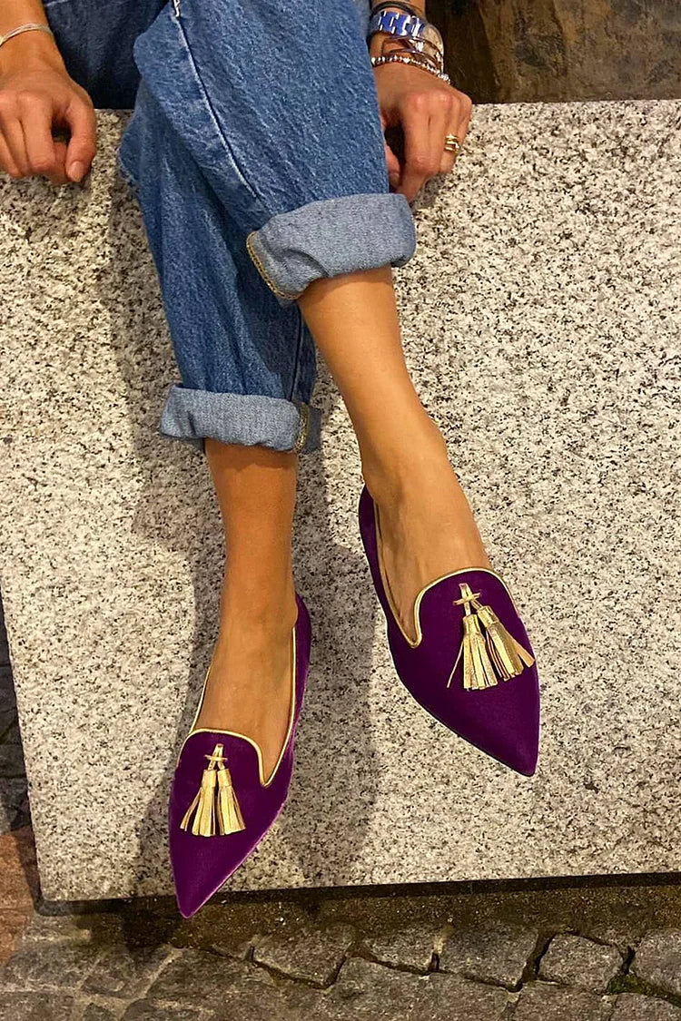 Pointed Tassels Loafer, Elegant Style