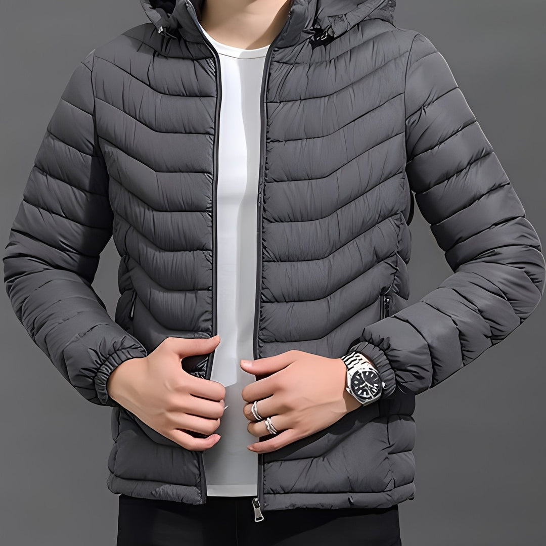 Men's Hooded Quilted Puffer Jacket