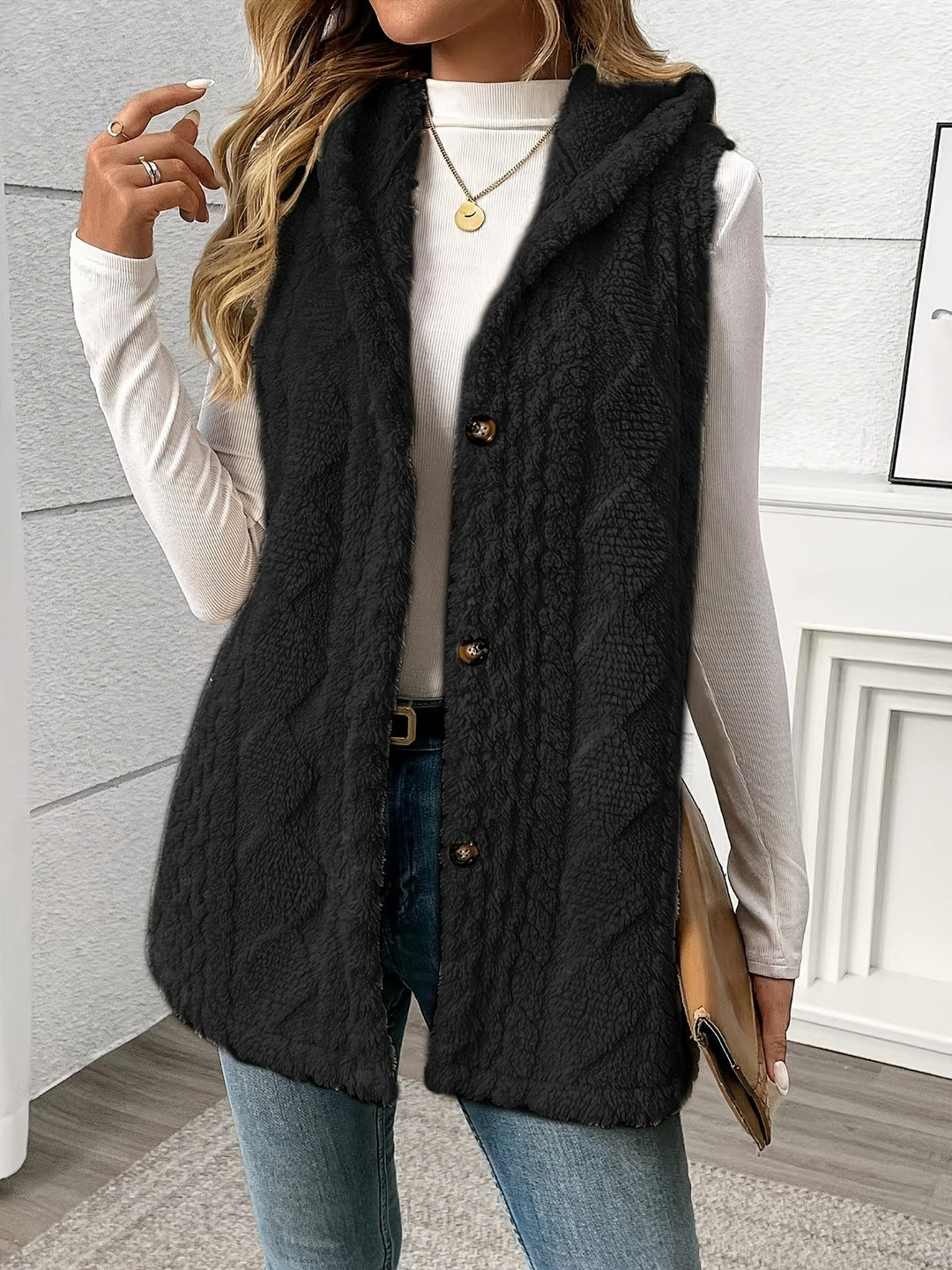 Cozy Hooded Sleeveless Vest for Women