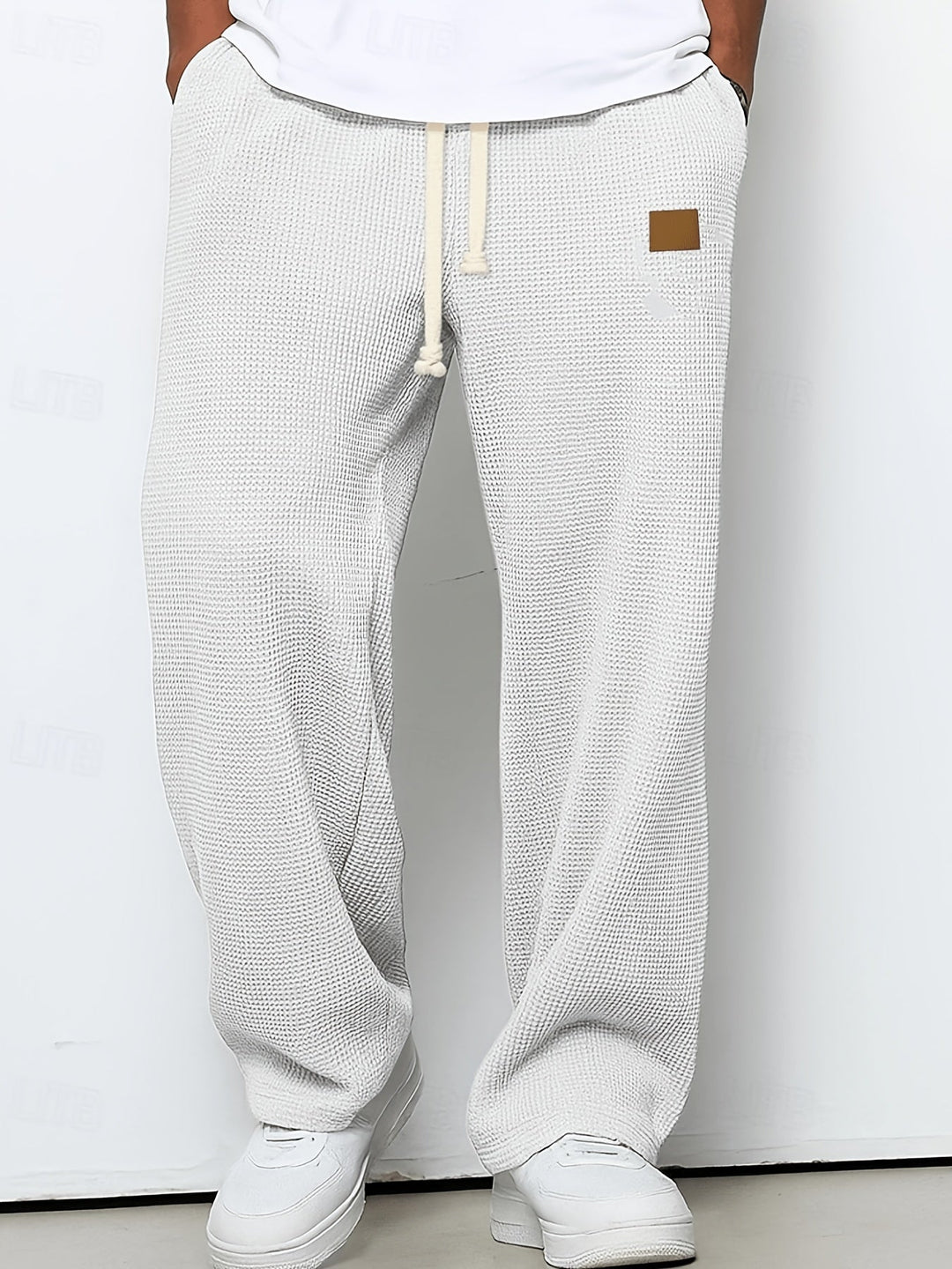Relaxed Textured Pants for Men