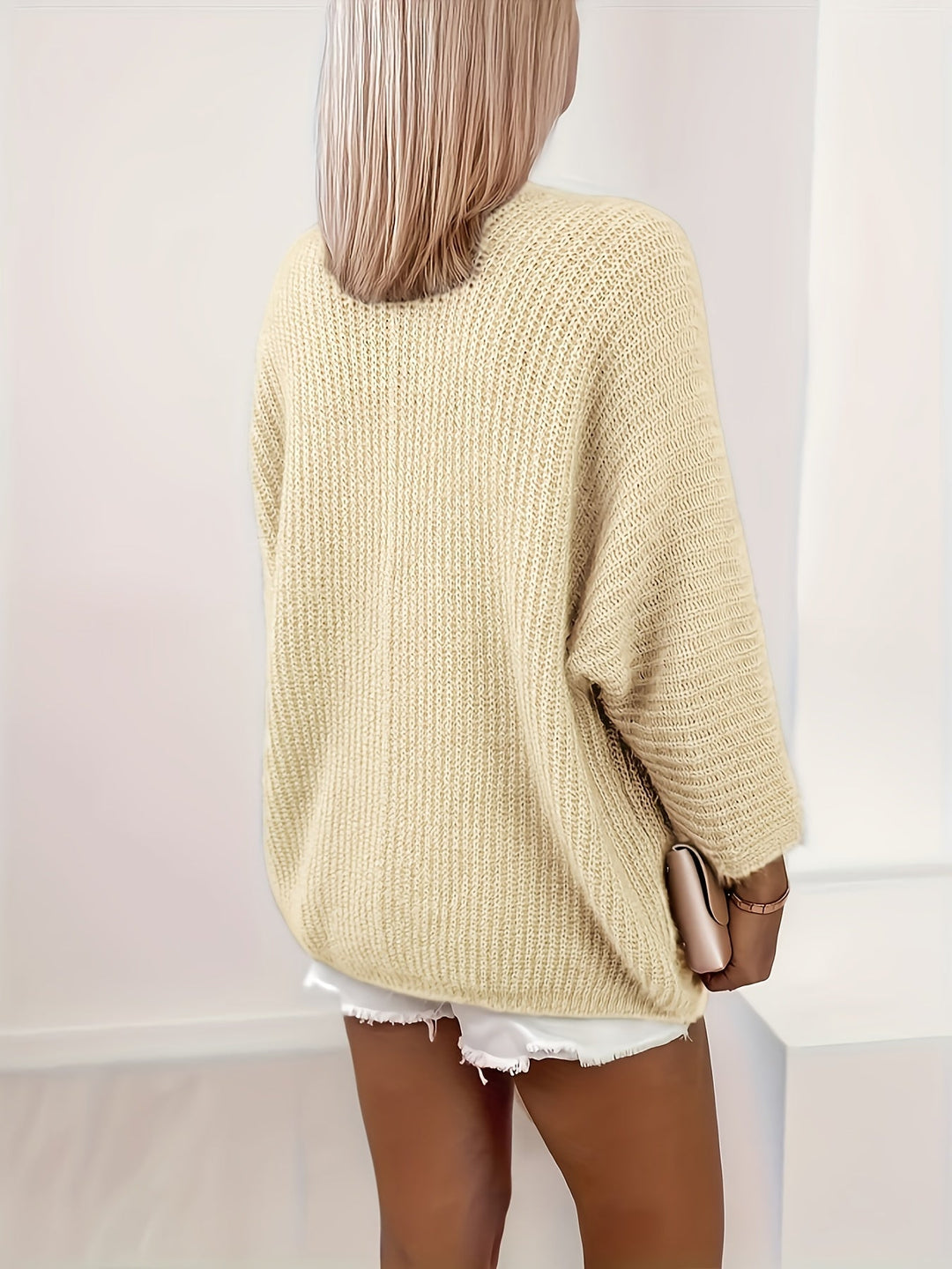 Women's Relaxed Open-Front Cardigan