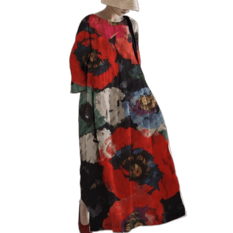 Women's Printed Midi Dress