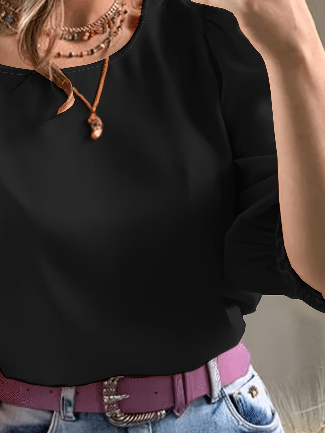 Puff-Sleeve Blouse for Women