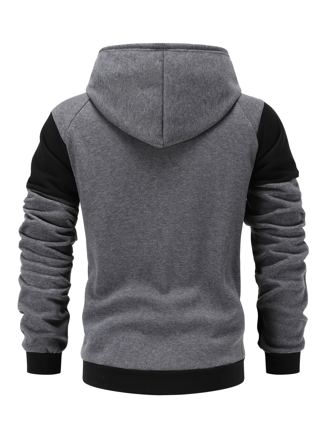 Color Block Zip-Up Hooded Jacket for Men