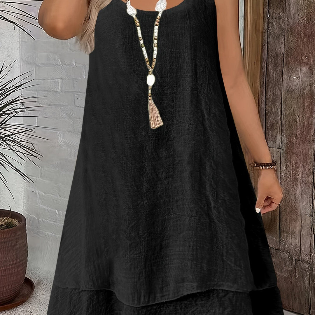 Women's Flowing Sleeveless Summer Dress