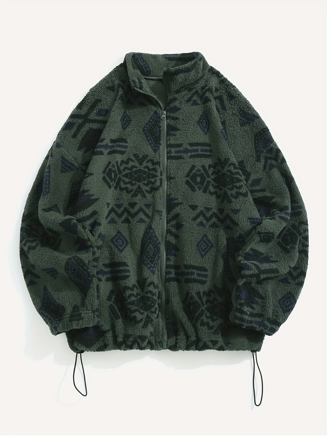 Zip-Up Jacket for Women, Patterned Style