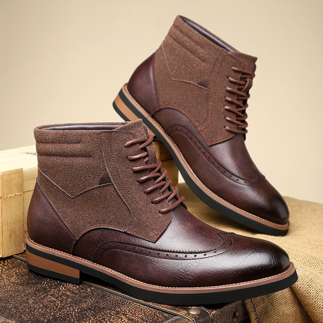 Wingtip Ankle Boots, Men's Classic Fit