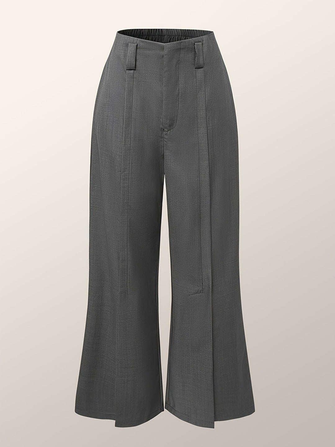 Wide-Leg Slit Trousers for Women