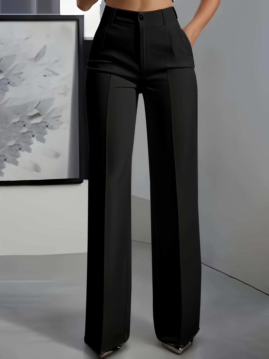Wide-Leg Trousers for Women, Tailored Style