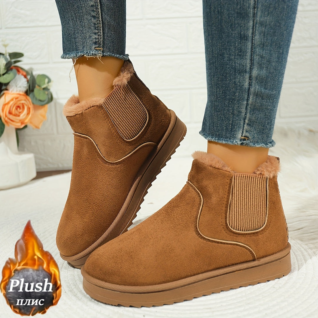 Platform Ankle Boots for Women, Cozy Style