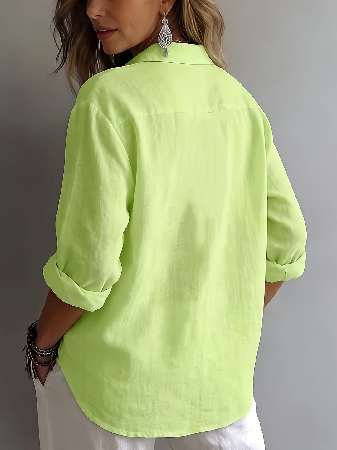 Collared Blouse for Women, Relaxed Style