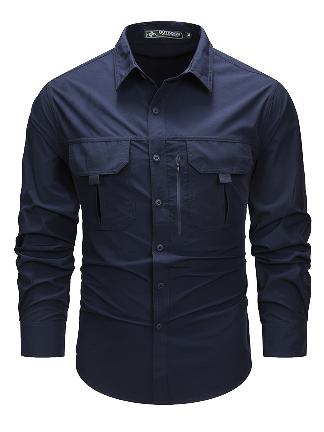 Multi-Pocket Cargo Shirt for Men, Rugged Style