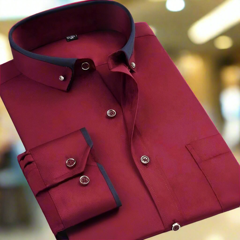 Long-Sleeve Shirt for Men, Classic Style