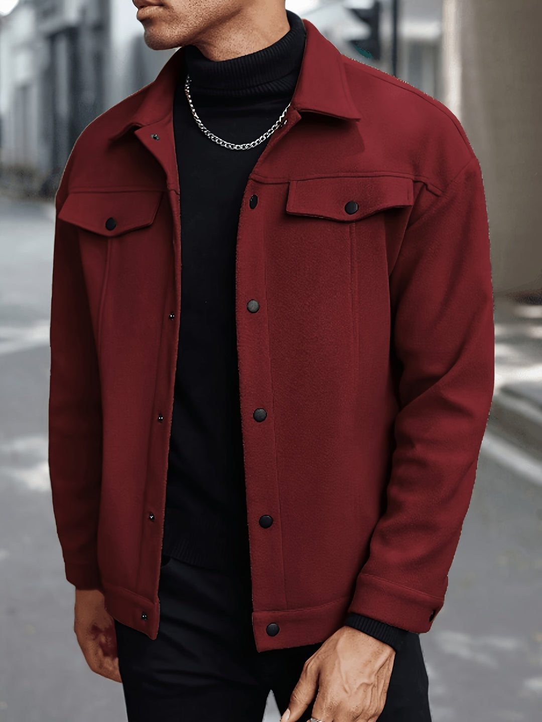 Utility Jacket for Men, Refined Style