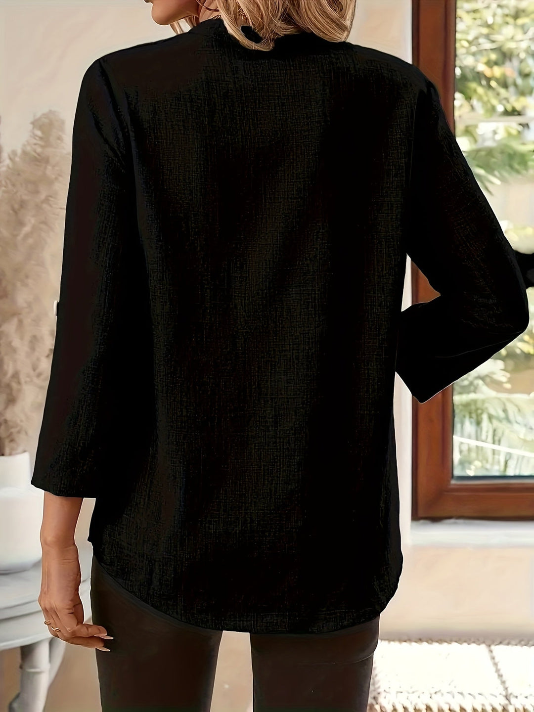V-Neck Blouse for Women, Relaxed Style