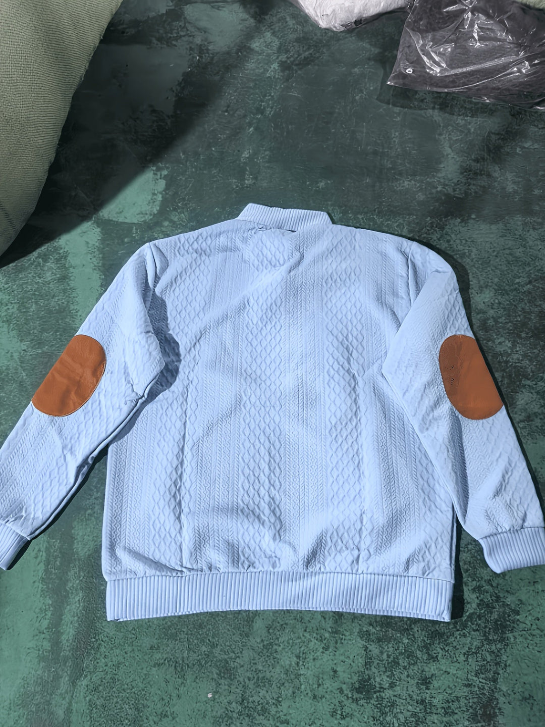 Stand Collar Button Henley Sweater for Men, Plus Size
