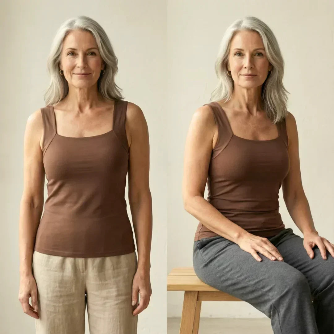 Built In Comfort Bra Tanktop for Women, Plus Size
