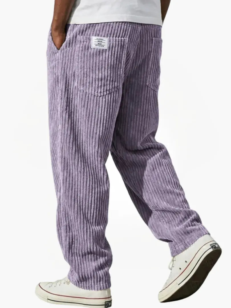 Vintage-Inspired Corduroy Trousers for Men