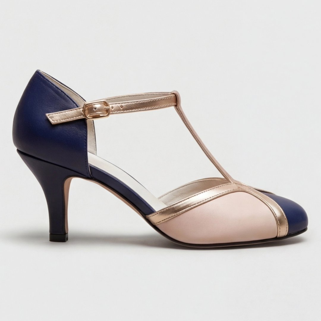 T-Strap Closed Toe Heel, Women's Classic Fit
