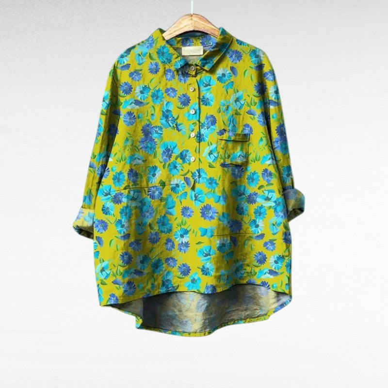 Floral Dotted Blouse for Women, Stylish Style