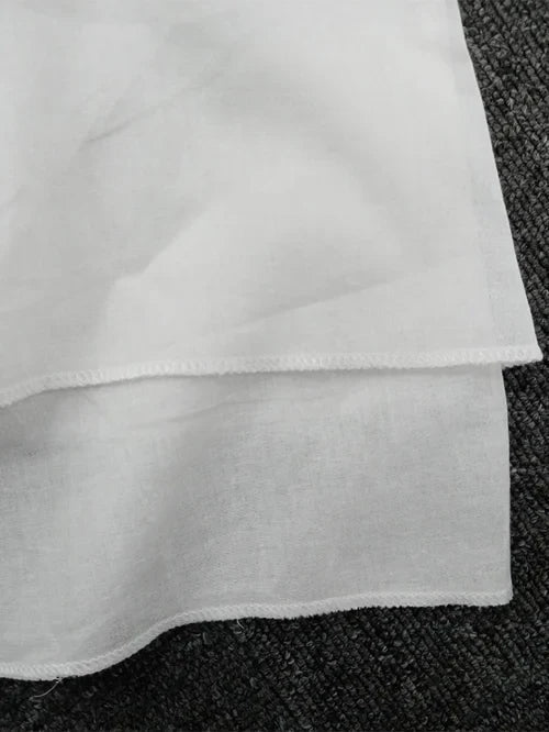 Double-Layer Short-Sleeved Dress for Women, Plus Size