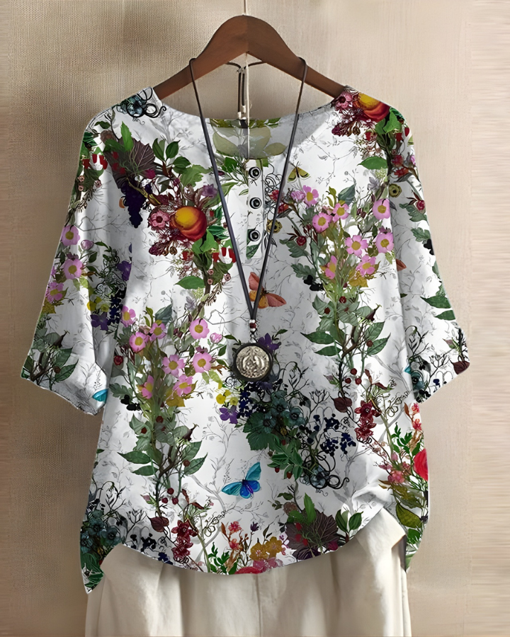 Summer Boho Top, Women's Relaxed Fit