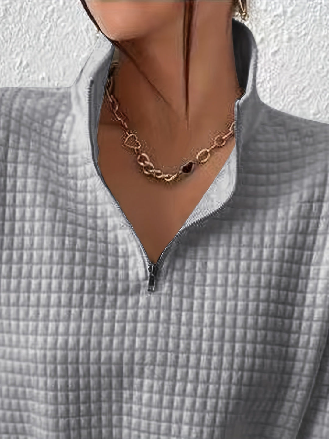 Quarter-Zip Pullover for Women, Relaxed Style